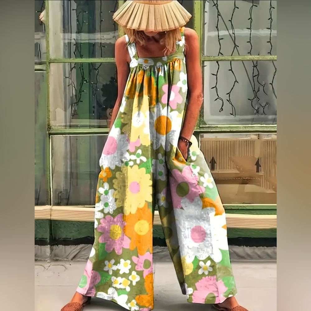 NWT - Floral Multicolor Jumpsuit